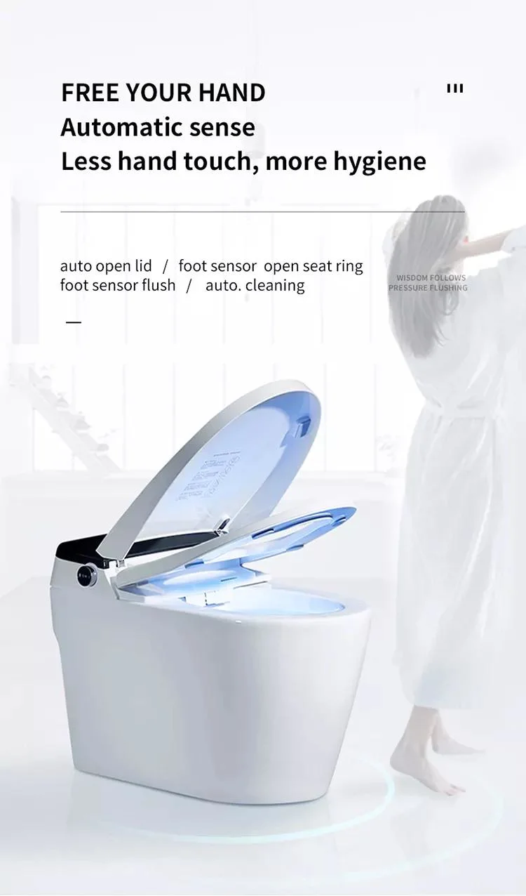 Self Clean Electronic Automatic Siphon Ceramic Intelligent Toilet with Bidet