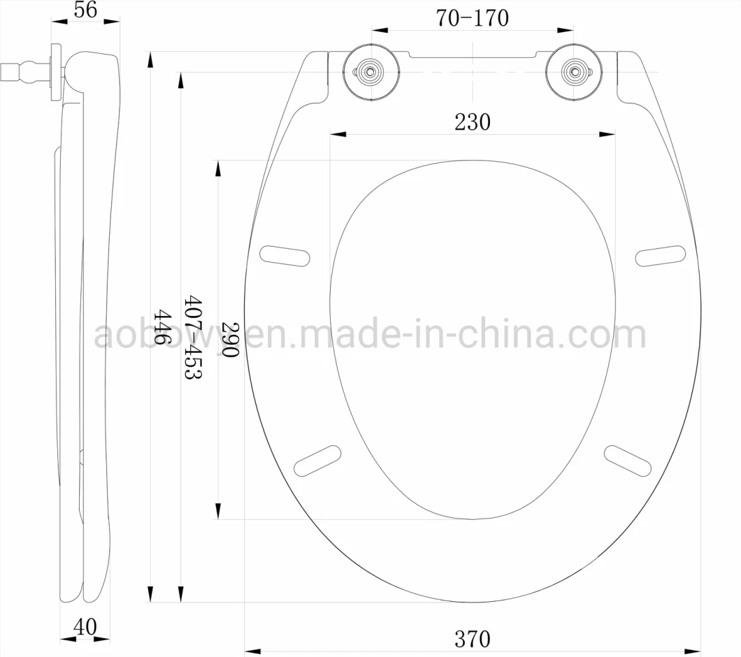 European Standard Urea Removeable Toilet Seat, Best Price, Bathroom Fitting (Au110)