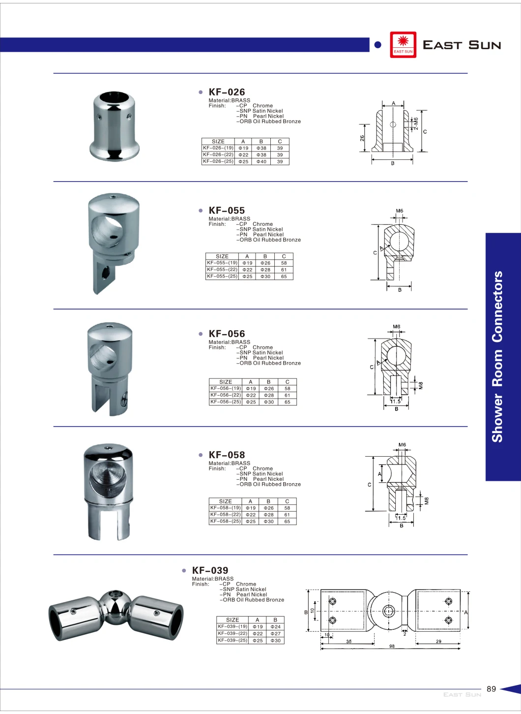 Hot Designs Brass Pipe Fitting for Bathroom Kf-015b