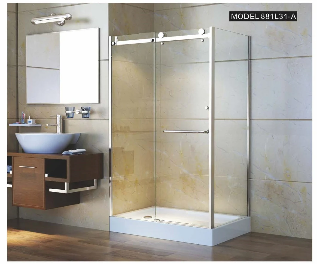 New Design Popular Syle 3 Sided Glass Shower Room Eenclosure 881L31-a